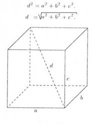 Как найти диагональ прямоугольного параллелепипеда