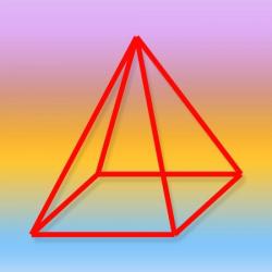 Как найти площадь правильной четырехугольной пирамиды