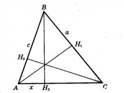 Как начертить высоту треугольника