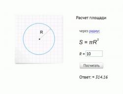 Как узнать площадь круга