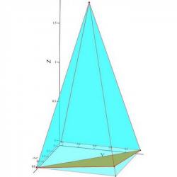 Как найти натуральную величину треугольника