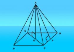 Как вычислить площади граней пирамиды